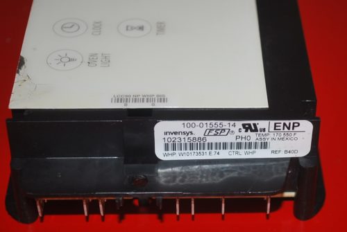 Part # W10173531 - Whirlpool Control Board (used, overlay fair - Bisque)