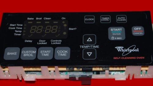 Whirlpool Oven Control Board 6610453 | 9760300 | OEM Used Tested (overlay fair - Black)