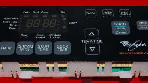 Part # WP6610456 | 6610453 | 9760300 | Whirlpool Oven Control Board (overlay fair - Black)