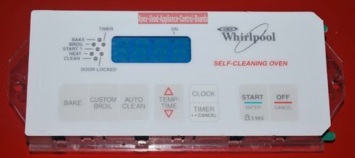 Part # 3196245 Whirlpool Oven Electronic Control Board (used, overlay good)