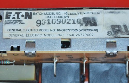 Part # WB27X5476 | 164D2677P005 - GE Oven Control Board (used, overlay good - Yellow)