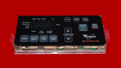 Part # WP6610449 | 6610449 | 9761112 | Whirlpool Gas Oven Control Board (overlay excellent - Black)
