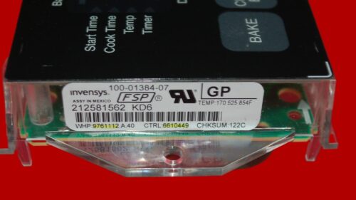 Part # WP6610449 | 6610449 | 9761112 | Whirlpool Gas Oven Control Board (overlay excellent - Black)