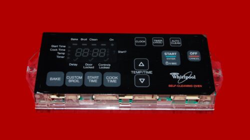 Part # WP6610449 | 6610449 | 9761112 | Whirlpool Gas Oven Control Board (overlay fair - Black)