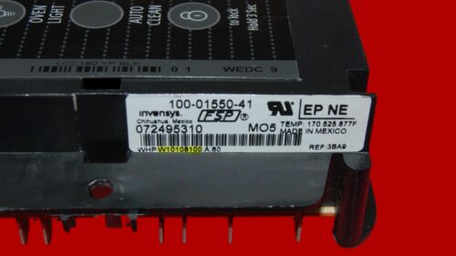 Part # W10840298 | W10108100 | Whirlpool Oven Control Board (overlay good - Black)