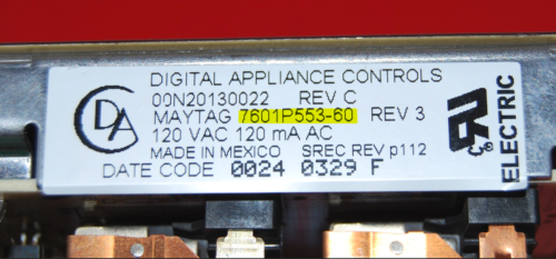 Part # 5701M556-60 | 7601P553-60 - Maytag Oven Control Board (used, overlay good - White)