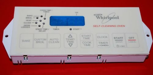 Part # 6610158, 8053159 -Whirlpool Oven Main Control Board (used,overlay fair)