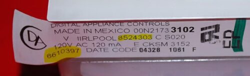 Part # WP6610457 | 6610397 | 8524303 | Whirlpool Oven Control Board (overlay fair - Yellow)