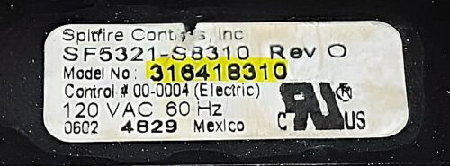 Part # 316557238 | 316418310 | Frigidaire Oven Control Board (overlay fair - Bisque)