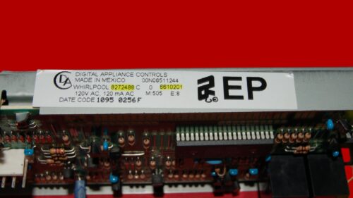 Whirlpool Oven Control Board 6610201 | 8272488 | OEM Used Tested (overlay good - Bisque)