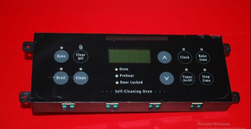 Part # 318184401 Kenmore Oven Electronic Control Board (used, overlay fair, black)