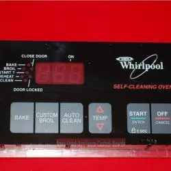 Part # 3195168 Whirlpool Oven Control Board (overlay fair - Black)
