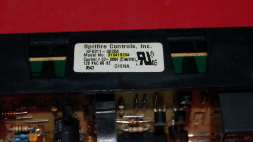 Part # 316418204 | 5304511908 | Frigidaire Oven Control Board (overlay fair - Black)