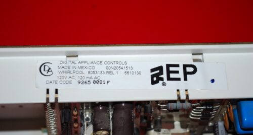 Part # 8053133, 6610130 Whirlpool Oven Electronic Control Board (used, overlay fair - Black)