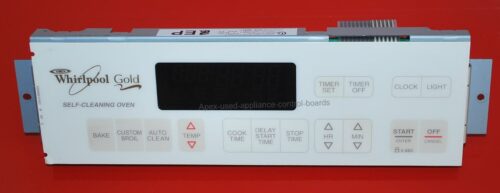 Part # 6610201, 8272488 - Whirlpool Oven Control Board (used, overlay good)