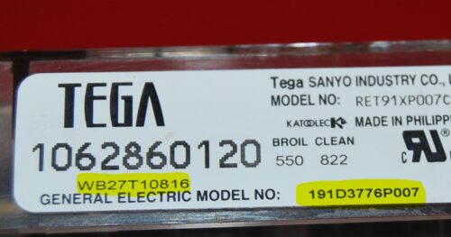 Part # WB27T10816, 191D3776P007 GE Oven Electronic Control Board (used)