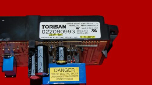 Part # WB27T10355 | 191D3159P111 | GE Oven Control Board (overlay fair - Black)