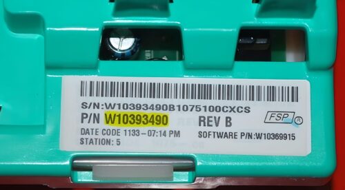 Part # W10393490 | Maytag Washer Control Board