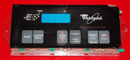 Part # 3196250 Whirlpool Oven Electronic Control Board (used, overlay fair - Black)