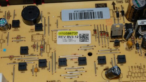 Whirlpool Oven Control Board W10586737 | W10349740 | OEM Used Tested (overlay good - Dark Gray)