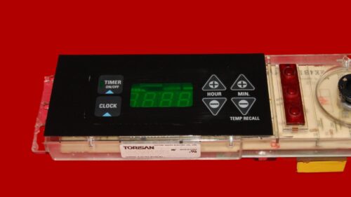 GE Oven Control Board 164D3147G017 | WB27X10215 | OEM Used Tested (overlay fair - Black)