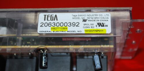 Part # WB27T10864, 191D3776P011   GE Oven Control Board (used, overlay good)