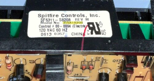 Part # 316418208 | Frigidaire Oven Control Board (overlay fair - White)