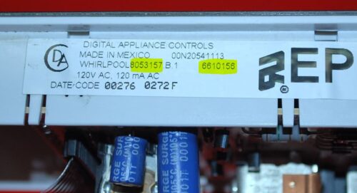 Part # 6610156, 8053157 - Whirlpool Oven Electronic Control Board (used, overlay good)