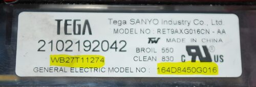 Part # WB27T11274 | 164D8450G016 | GE Oven Control Board (overlay fair - Black)