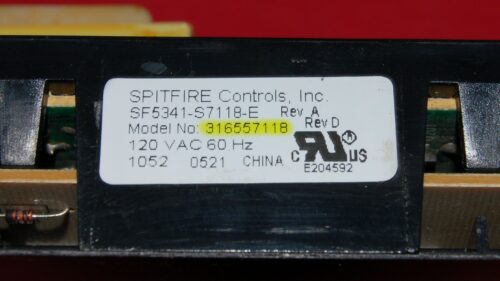 Kenmore Oven Control Board - 316557118 (overlay fair - Black)