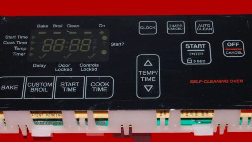 Whirlpool Oven Control Board 6610456 | 9760303 | OEM Used Tested (overlay fair - Black)