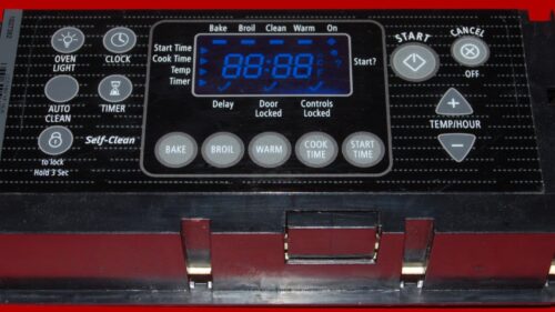 Whirlpool Oven Control Board 9762185 | W1083141 | OEM Used Tested (overlay fair - Black)