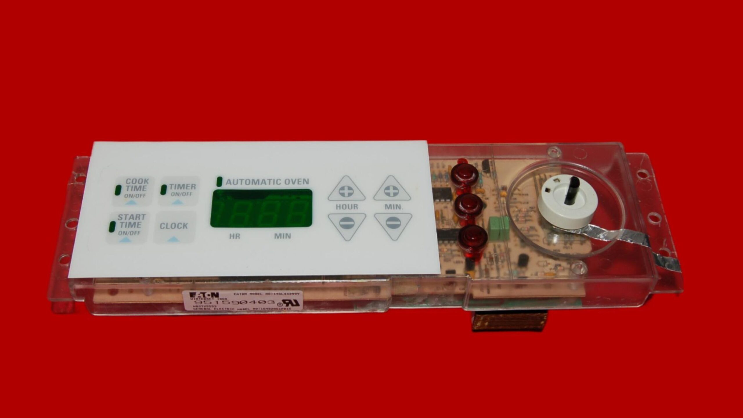 GE Oven Control Board WB27X5553 | 164D2851P015 | OEM Used Tested (overlay excellent-White)