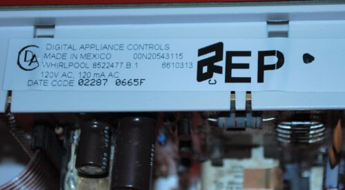 Part # 8522477, 6610313 - $69 Whirlpool Oven Electronic Control Board (used, overlay good)