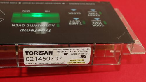 Part # WB27T10230 | 191D2818P002 | GE Oven Control Board (overlay fair - Black)