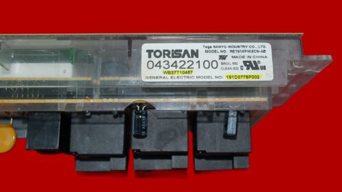 Part # WB27T10467, 191D3776P002 GE Oven Electronic Control Board (used, overlay good) Part # WB27T10467, 191D3776P002 GE Oven Electronic Control Board (used, overlay good)