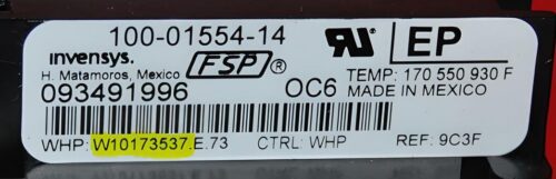 Part # WPW10173537 | W10173537 | Whirlpool Oven Control Board (overlay good - White)