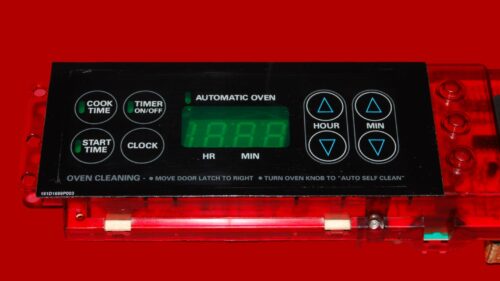 GE Oven Control Board | Part # WB27K5251 | 191D1640P002 (overlay fair - Black)