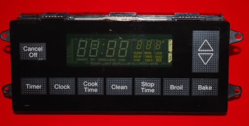 Part # 7601P447-60 - Maytag GAS Oven Control Board (used, overlay fair - Black )