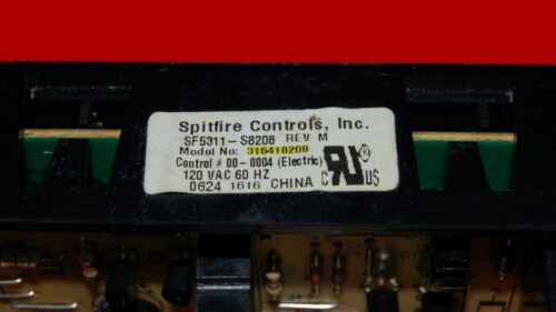 Part # 316418208 | Frigidaire Oven Control Board (overlay fair - Black)