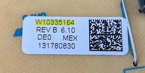 Part # WPW10335164 | W10335164 | Whirlpool Gas Oven Control Board (overlay good - White)