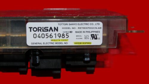 Part # WB27K10097 | 183D8193P002 | GE Oven Control Board (overlay fair - Black)