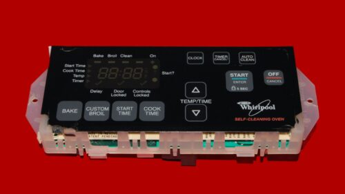 Whirlpool Oven Control Board 6610398 | 8524304 | OEM Used Tested (overlay fair - Black)