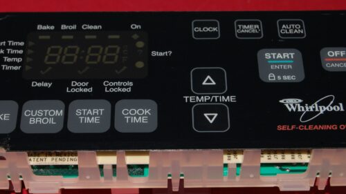 Whirlpool Oven Control Board 6610398 | 8524304 | OEM Used Tested (overlay fair - Black)
