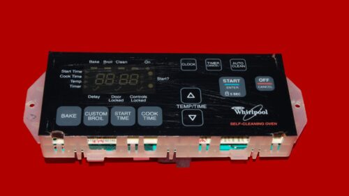 Whirlpool Oven Control Board 6610398 | 8524304 | OEM Used Tested (overlay fair - Black)