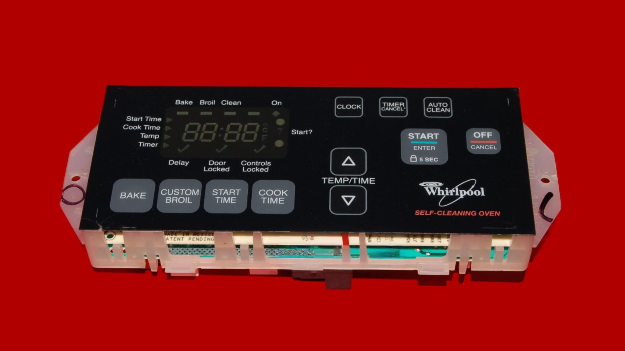 Whirlpool Oven Control Board 6610398 | 8524304 | OEM Used Tested (overlay fair - Black)