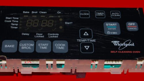 Whirlpool Oven Control Board 6610398 | 8524304 | OEM Used Tested (overlay fair - Black)