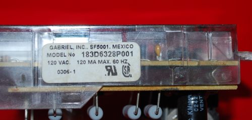 Part # 183D6328P001 - GE Oven Electronic Control Board And Clock (used,overlay good)