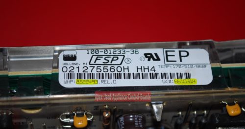 Part # 8522493, 6610314 Whirlpool Oven Electronic Control Board (used, overlay fair)