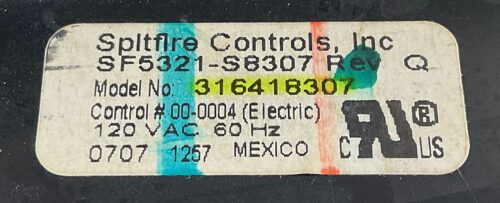 Part # 316557245 | 316418307 | Kenmore Oven Control Board (overlay good - White)